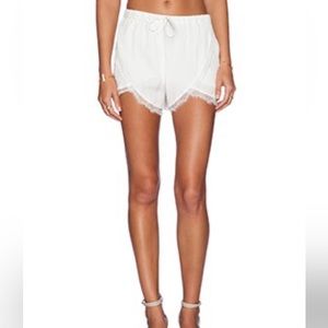 Lovers + Friends White Lace ‘Young Romance’ Shorts size XS
